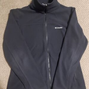 Columbia Women's Black Fleece Full Zip Jacket Size Large
